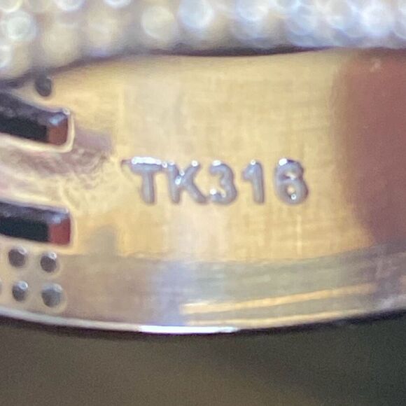 Men's Stainless Steel Bling Ring with Cross size 10 - Picture 5 of 5